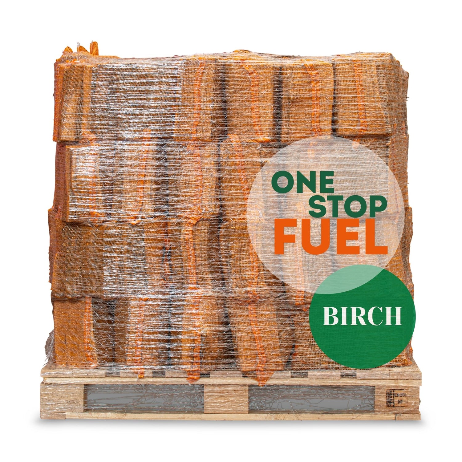HARDWOOD Firewood BAGS 1.6m³/600kg (60 x 22L/8kg Bags)