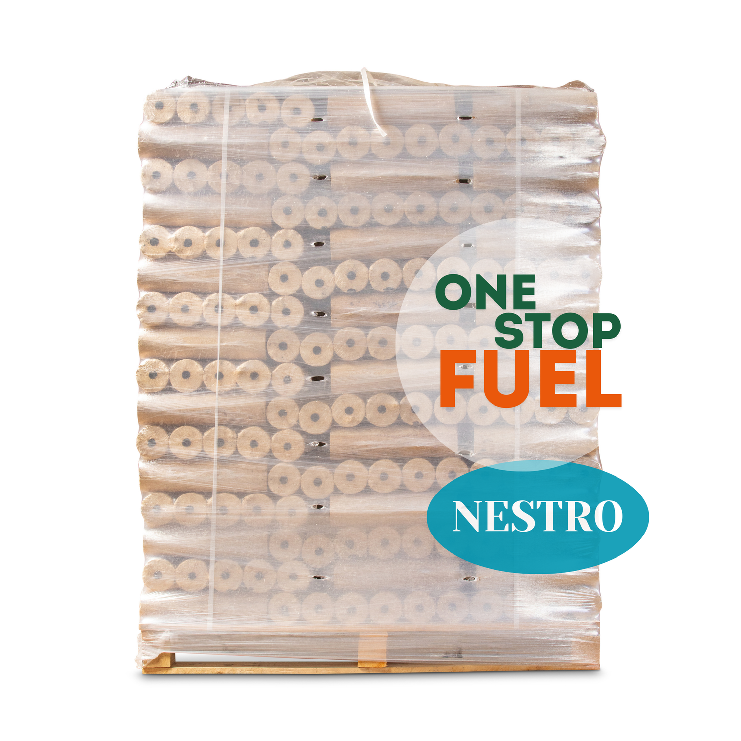 NESTRO Briquettes – 1 Tonne Pallet (96 Packs, Mixed Sawdust)