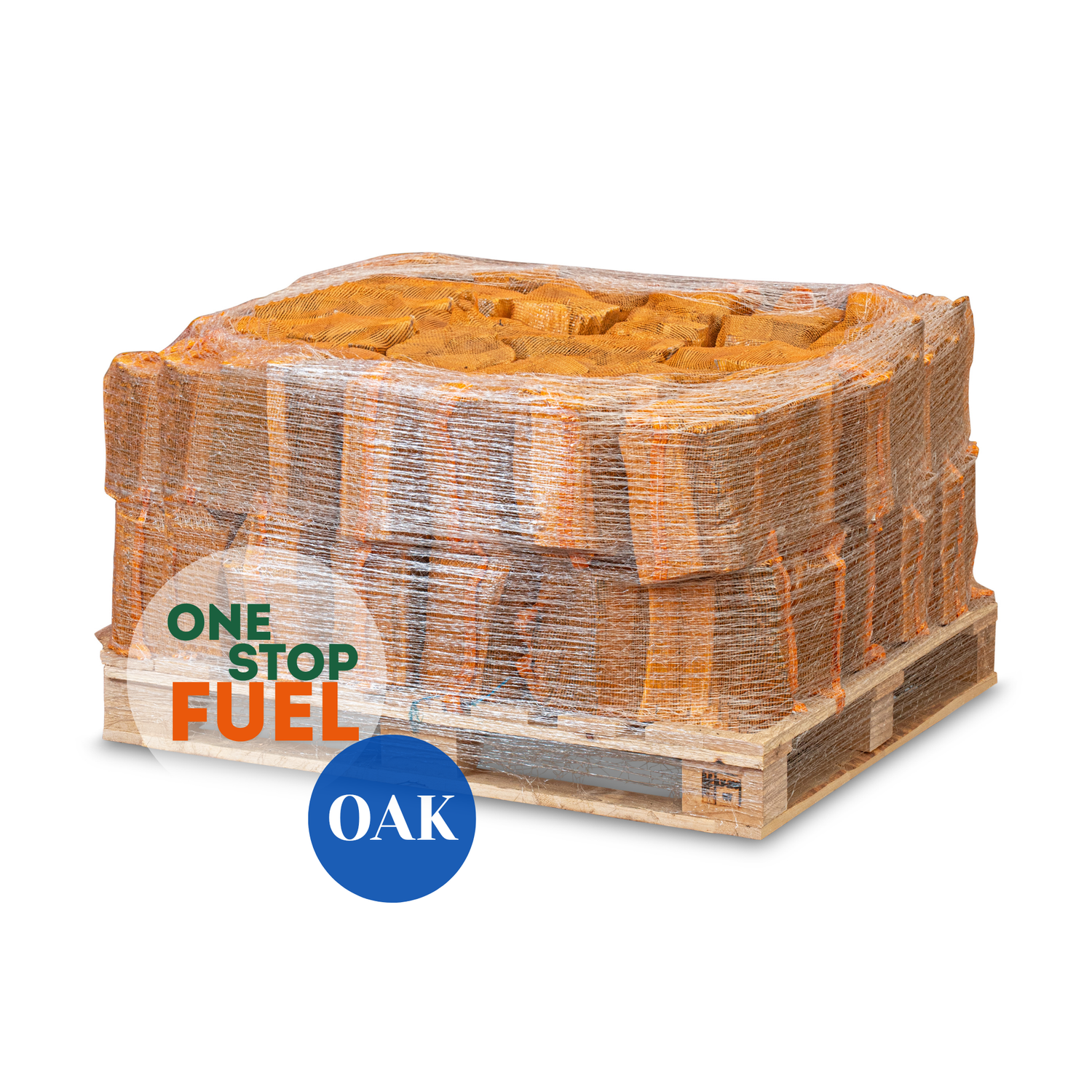 OAK Firewood BAGS 0.9m³/300kg (30 x 22L/10kg Bags)