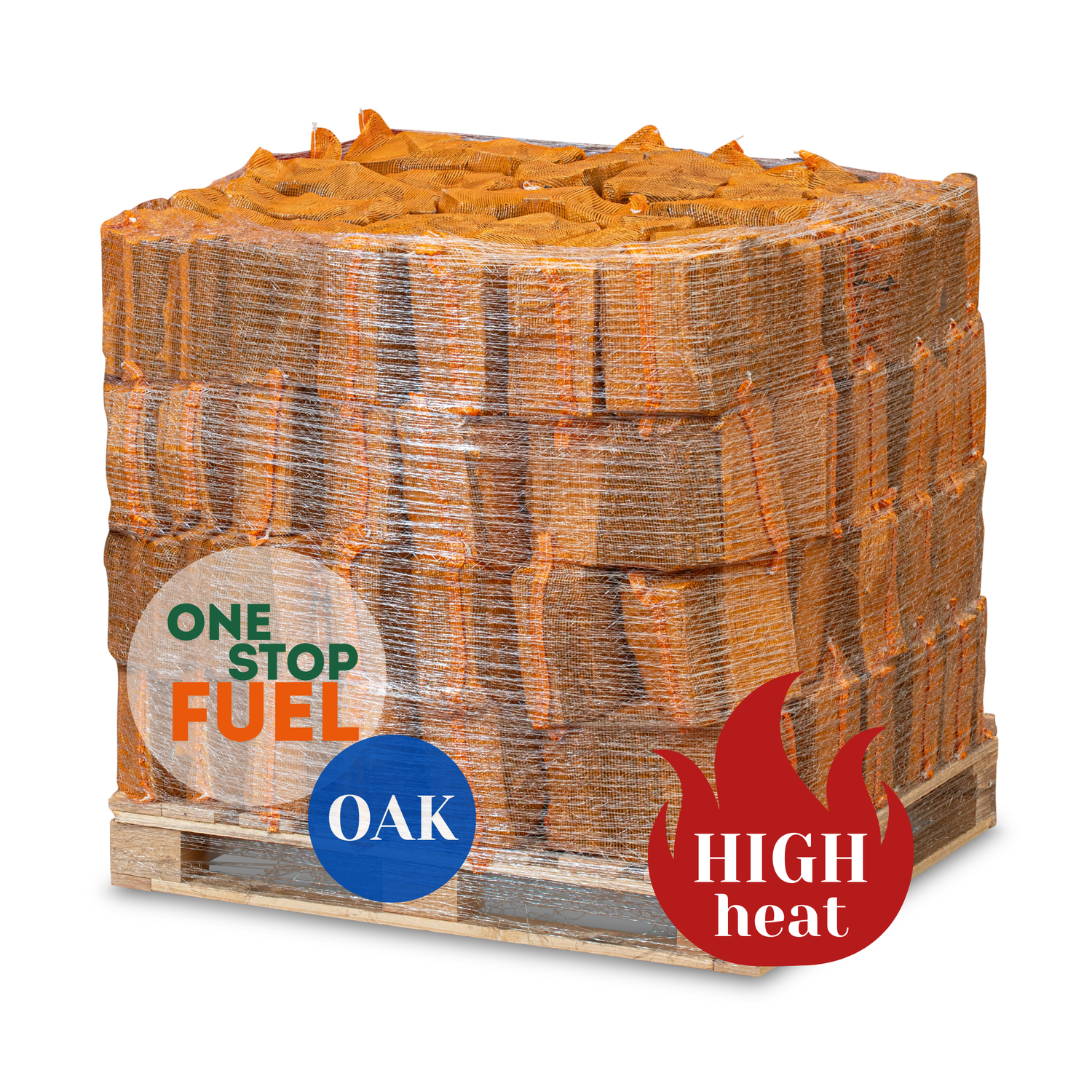 Premium OAK Firewood Bags (56 x 25L/10kg Bags)