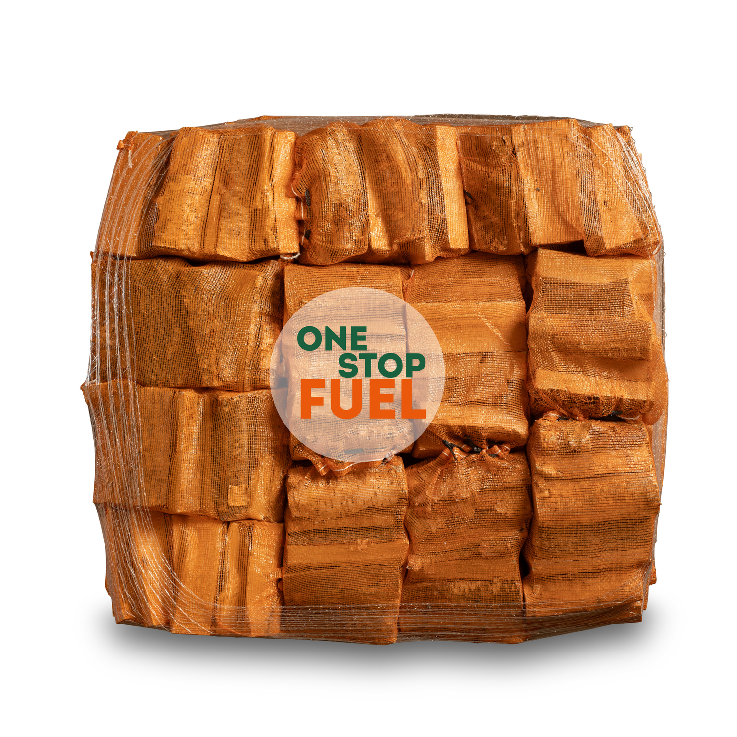 HARDWOOD Firewood BAGS 1.6m³/600kg (60 x 22L/8kg Bags)