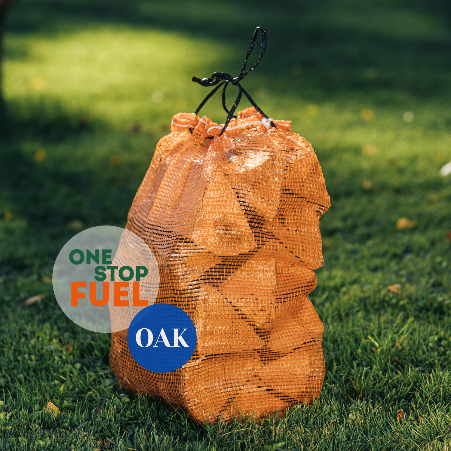 OAK Firewood BAGS 1.6m³/600kg (60 x 22L/10kg Bags)
