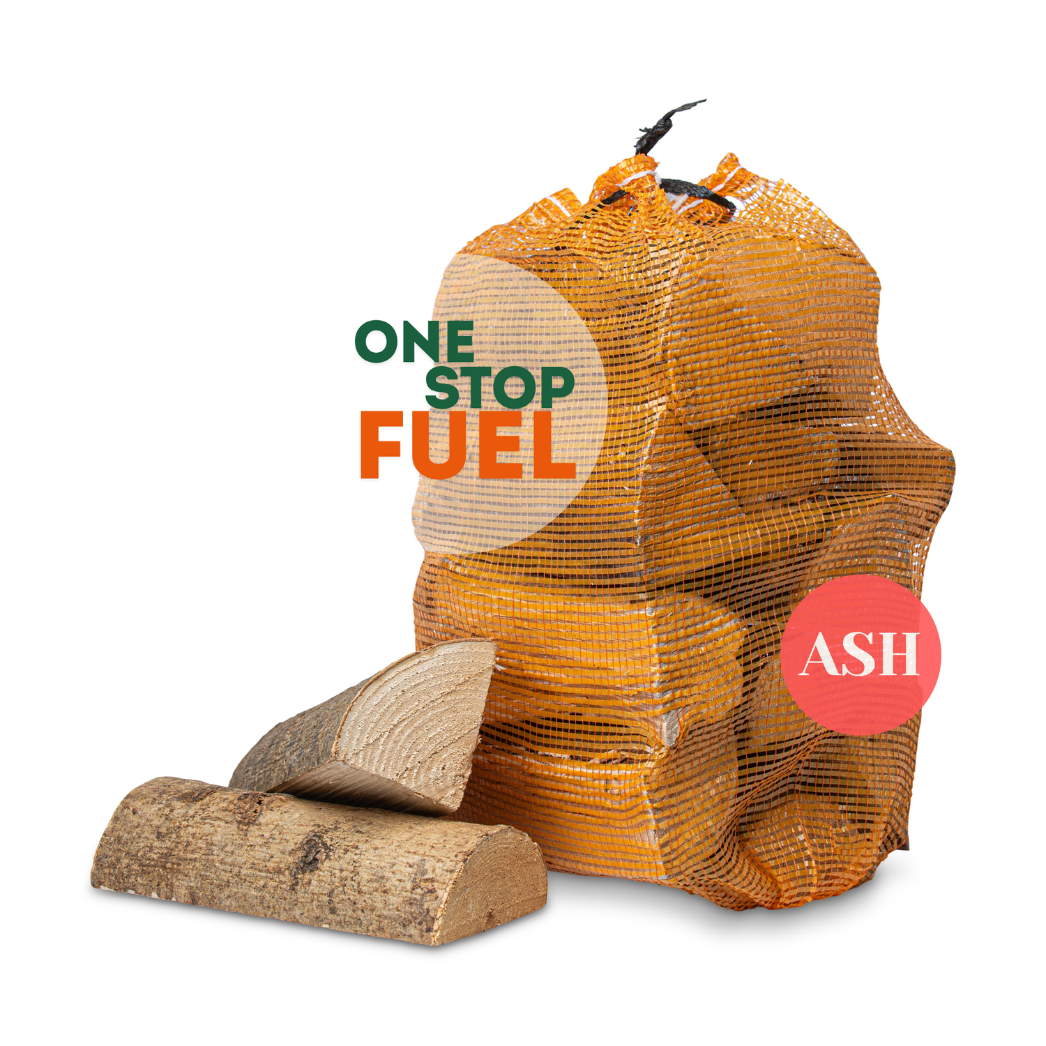 ASH Firewood BAGS 0.9m³/300kg (30 x 22L/10kg Bags)
