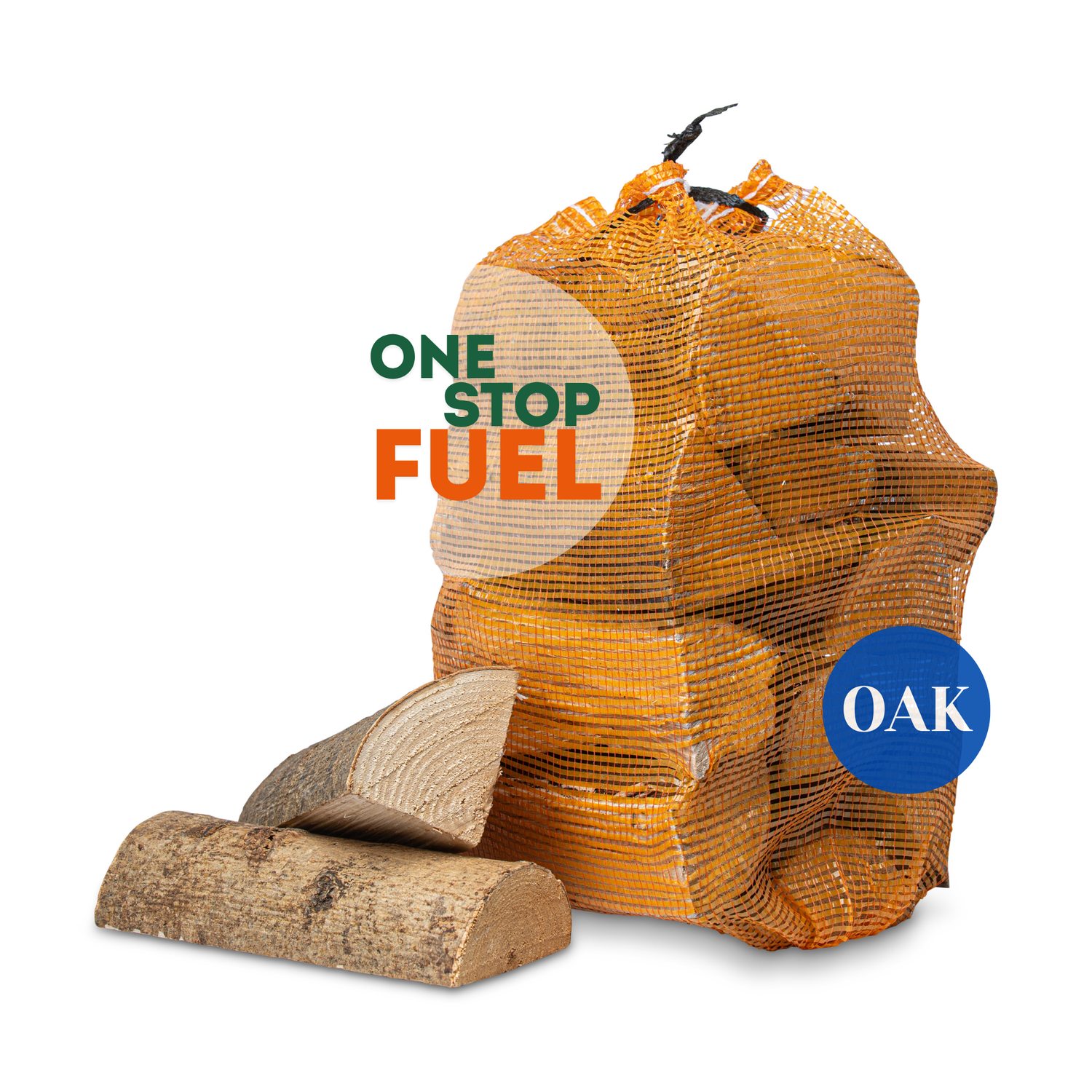 OAK Firewood BAGS 1.6m³/600kg (60 x 22L/10kg Bags)