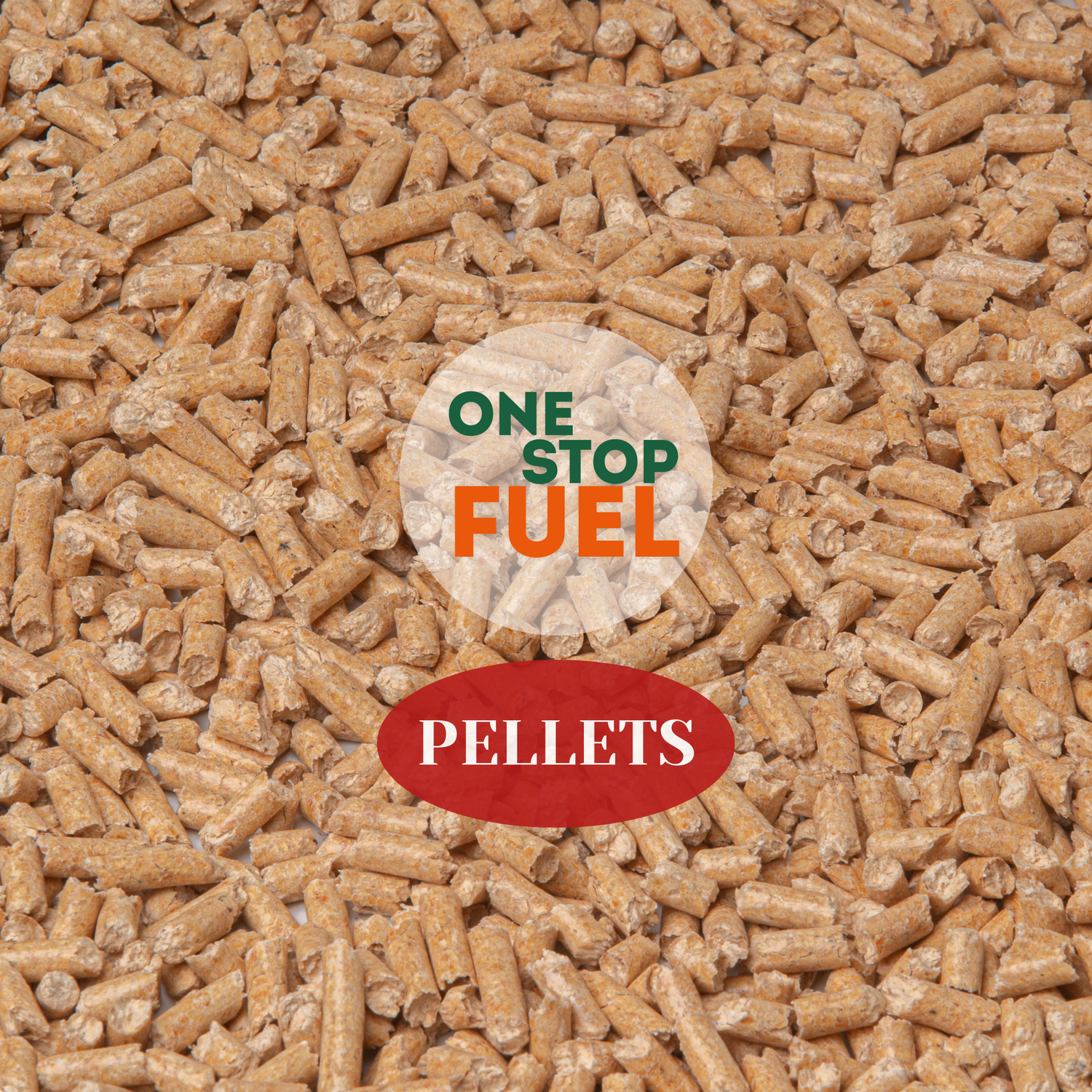 Close-up view of 6mm ENplus A1 certified wood pellets showing uniform shape and low moisture fuel quality - The OneStopFuel Ireland