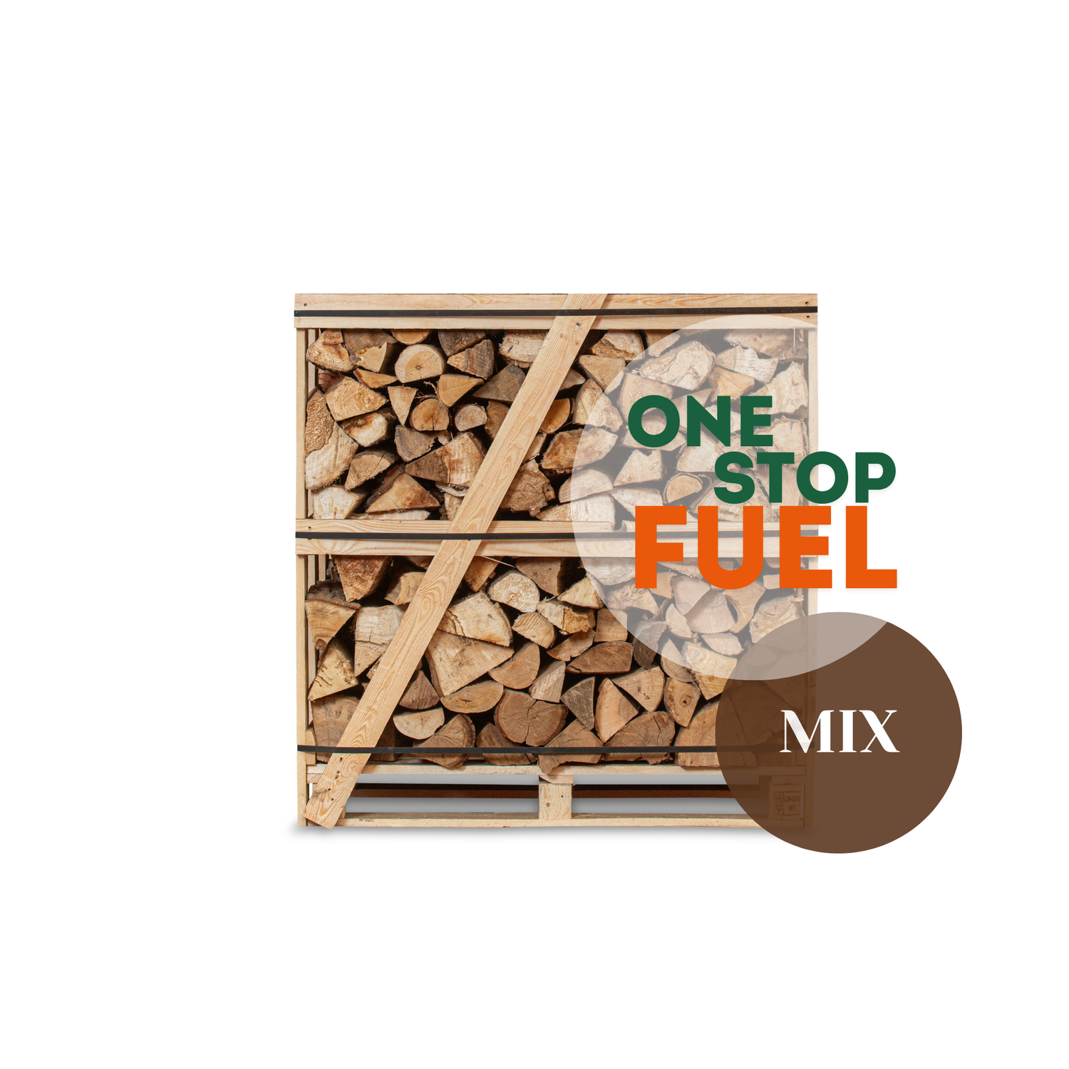 Premium MIX Firewood 1.2M (3-rows) - 380kg crate (COMING SOON)