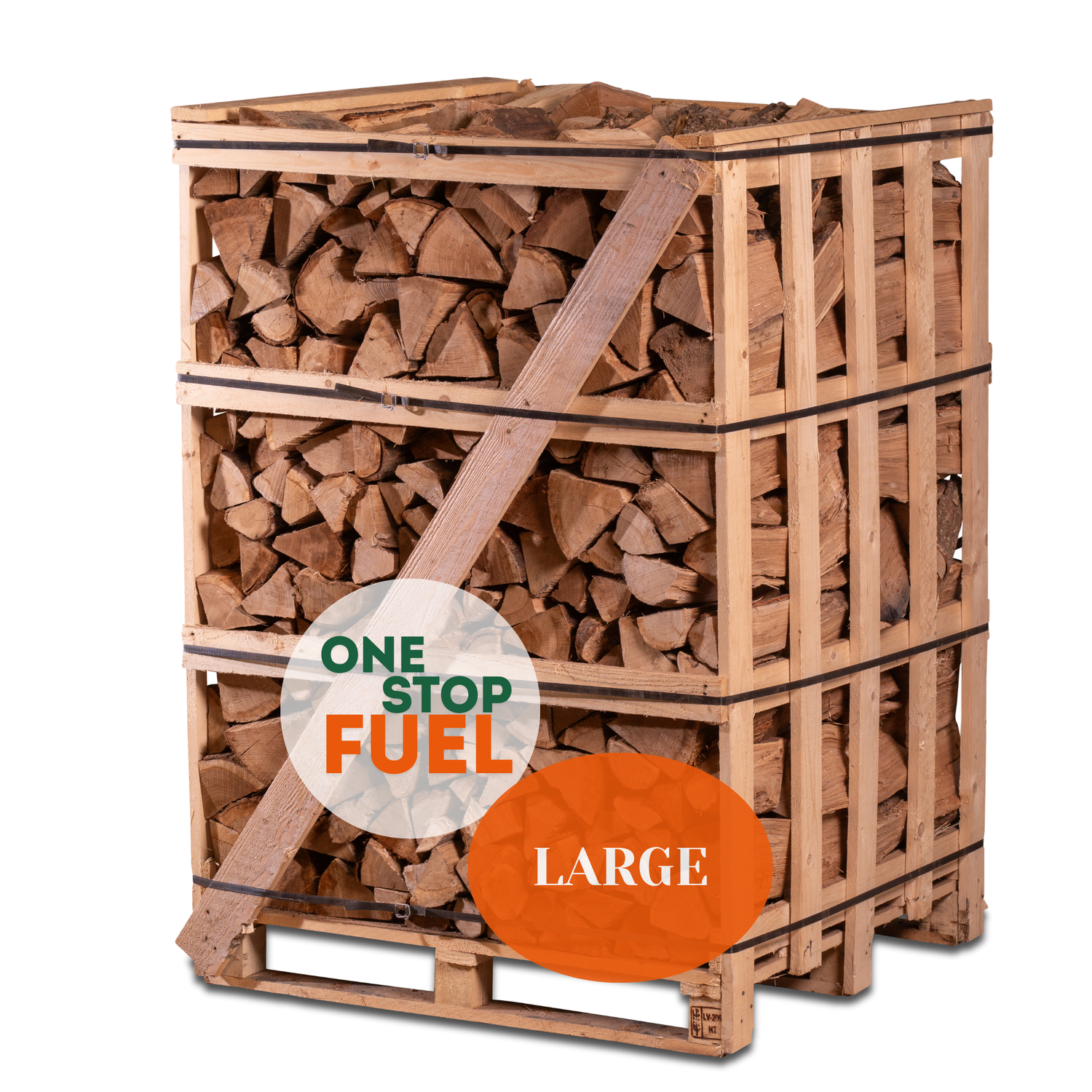 Firewood in crates