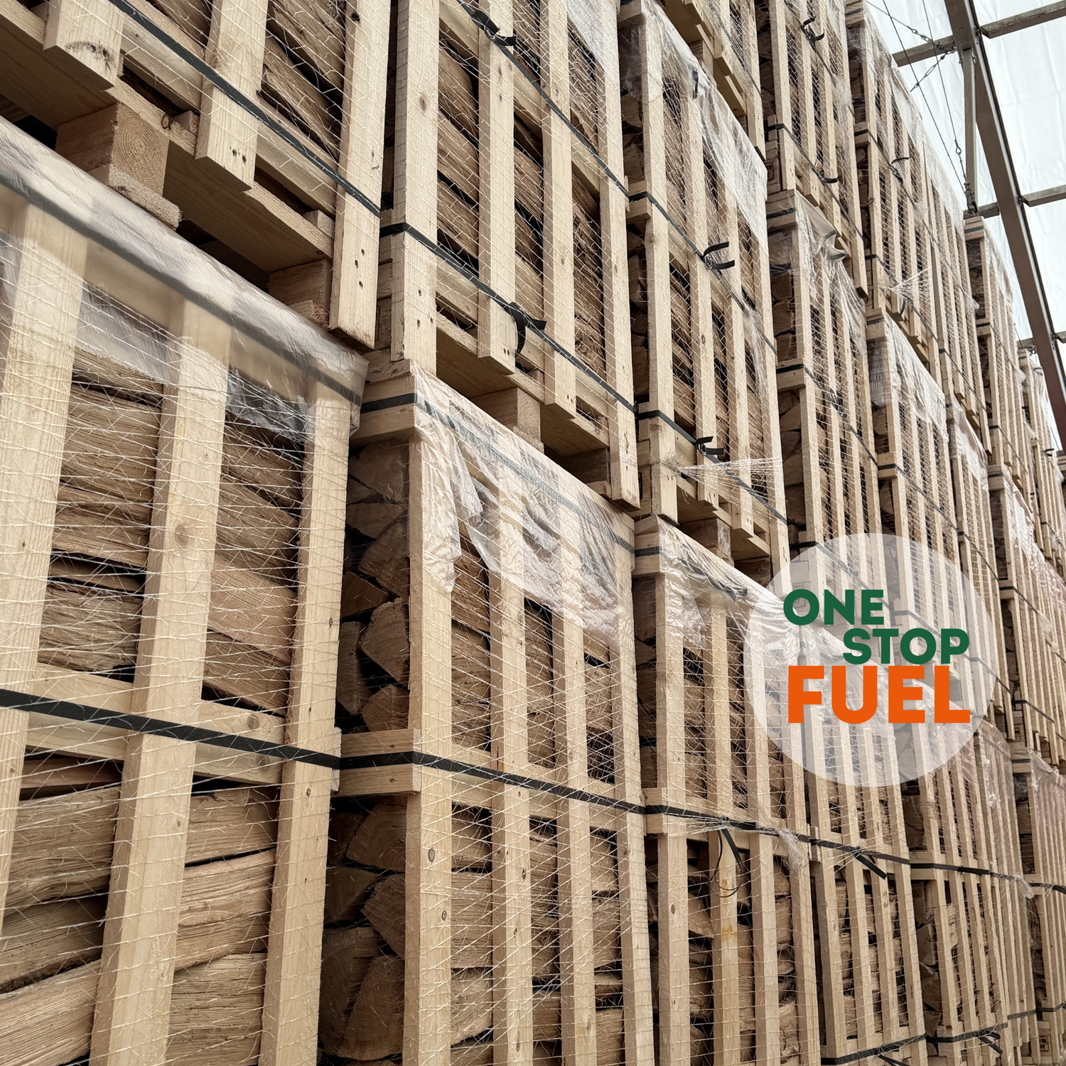 Premium OAK Firewood 1.2M (3-rows) - 480kg crate