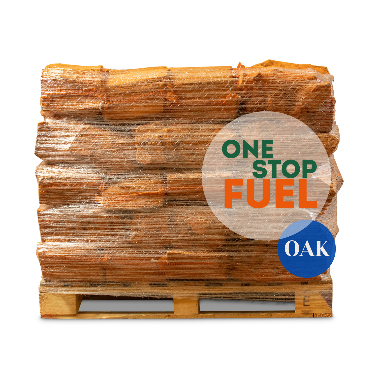 OAK Firewood BAGS 1.6m³/600kg (60 x 22L/10kg Bags)