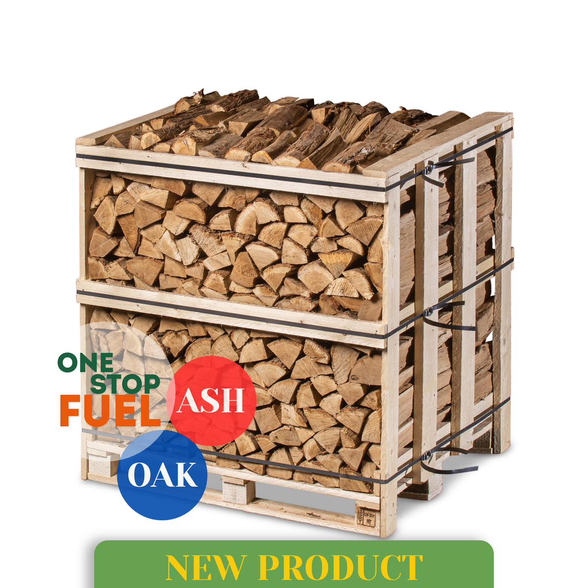 Premium OAK-ASH Firewood 1.2M (3-rows)