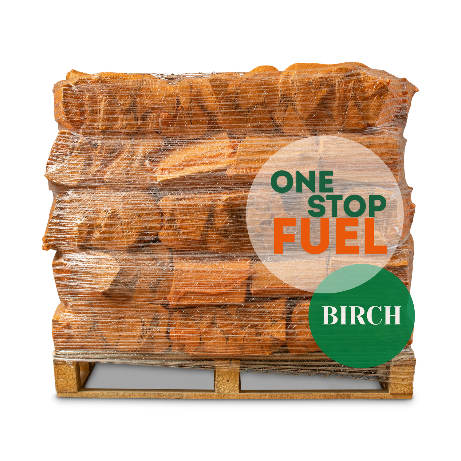 HARDWOOD Firewood BAGS 1.6m³/600kg (60 x 22L/8kg Bags)
