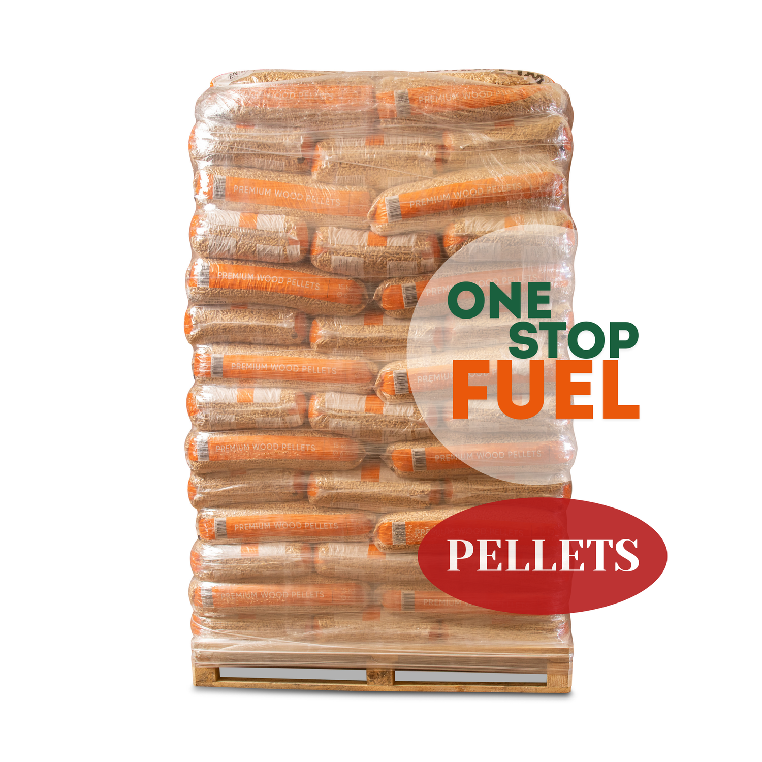 Premium Heating Pellets – 70 x 15kg Bags (ENplus A1, 6mm)