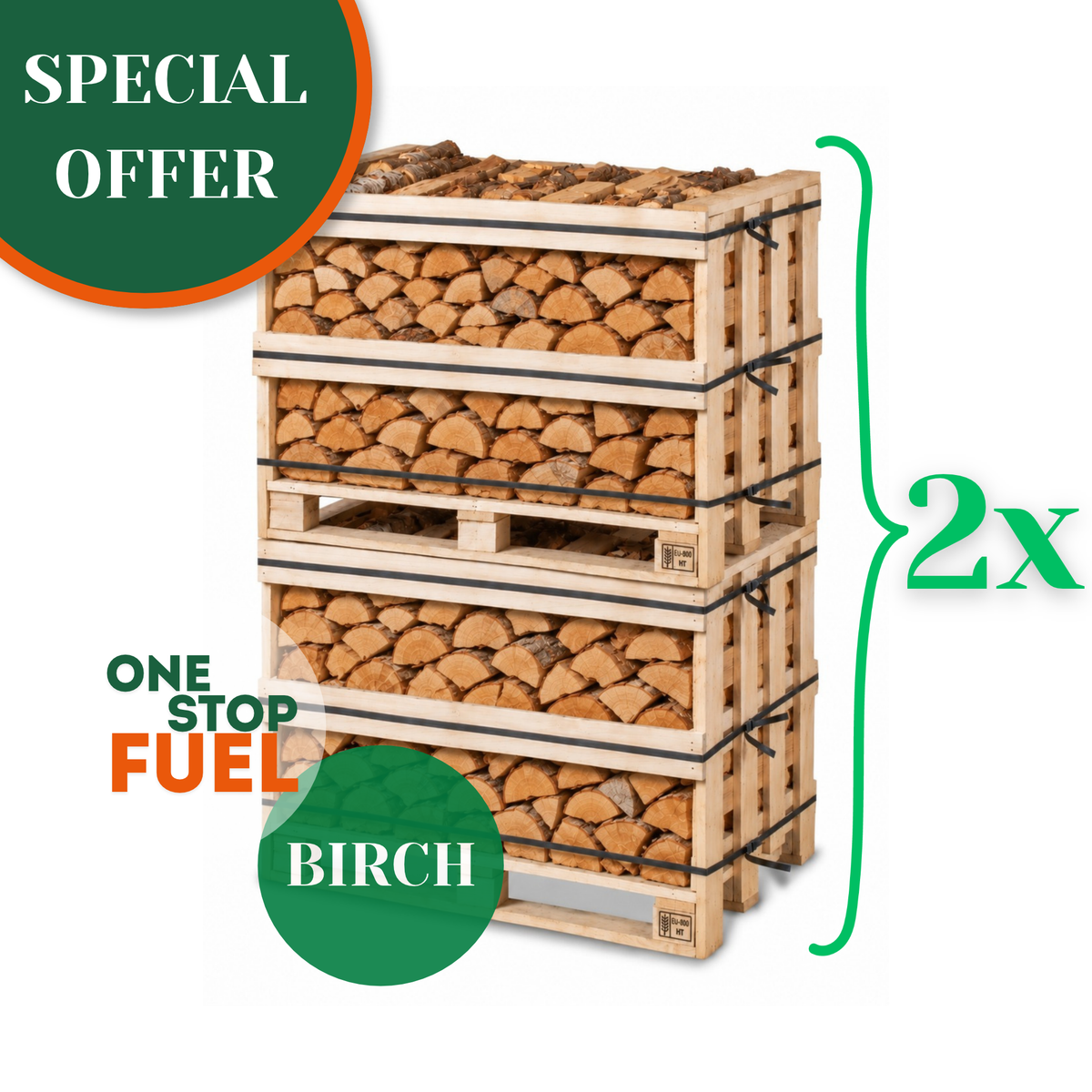 BIRCH Double Decker (2 Standard Crates Stacked) - 900kg