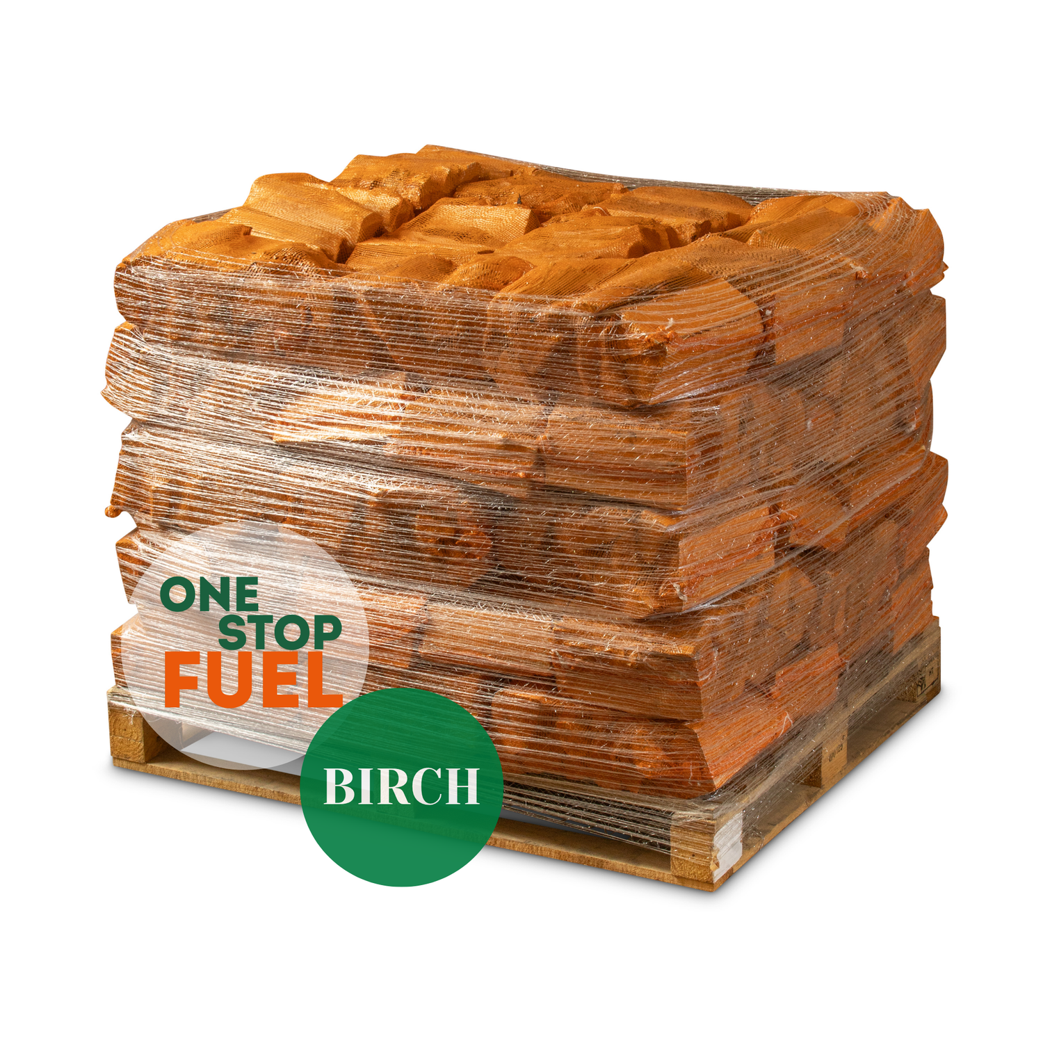 HARDWOOD Firewood BAGS 1.6m³/600kg (60 x 22L/8kg Bags)