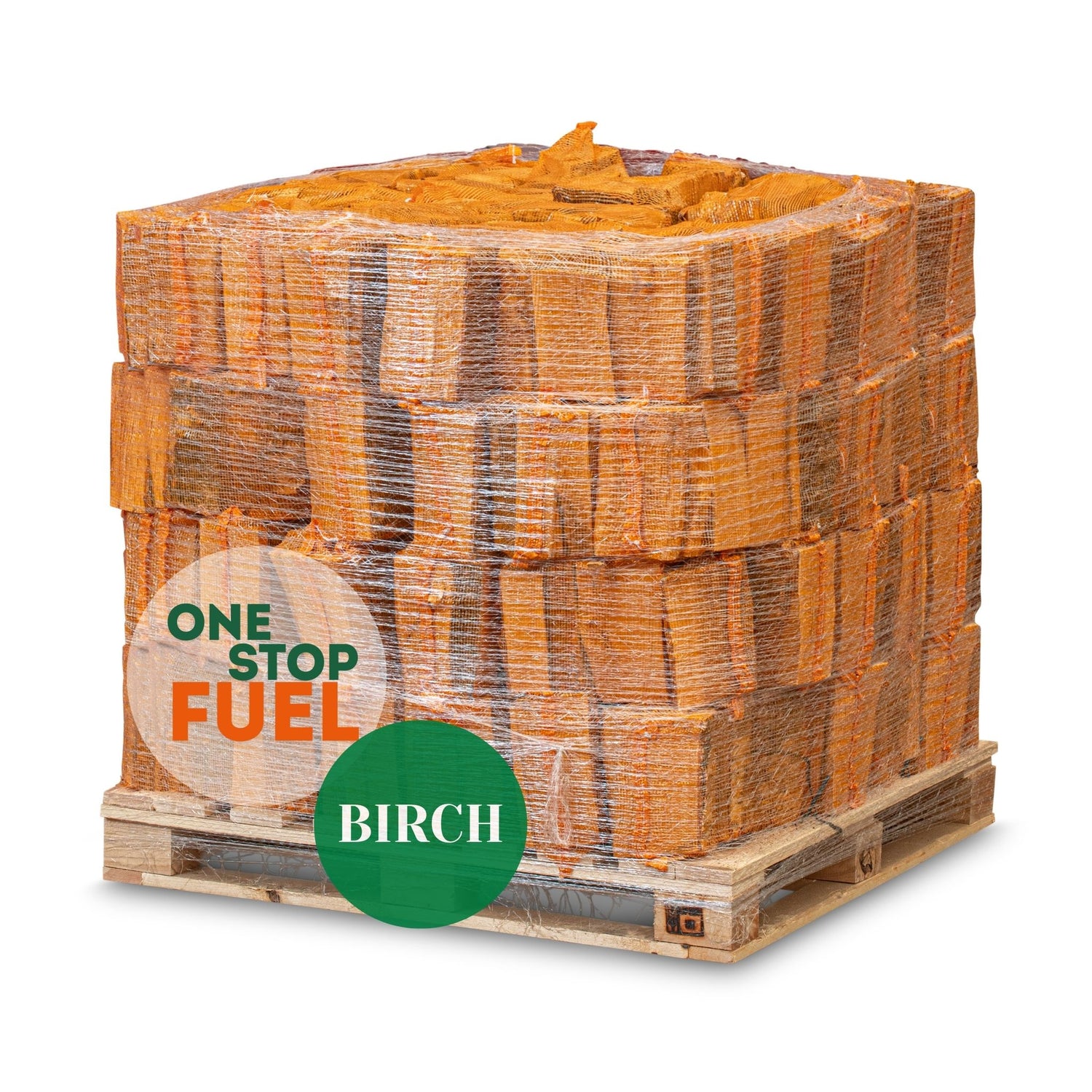 HARDWOOD Firewood BAGS 1.6m³/600kg (60 x 22L/8kg Bags)