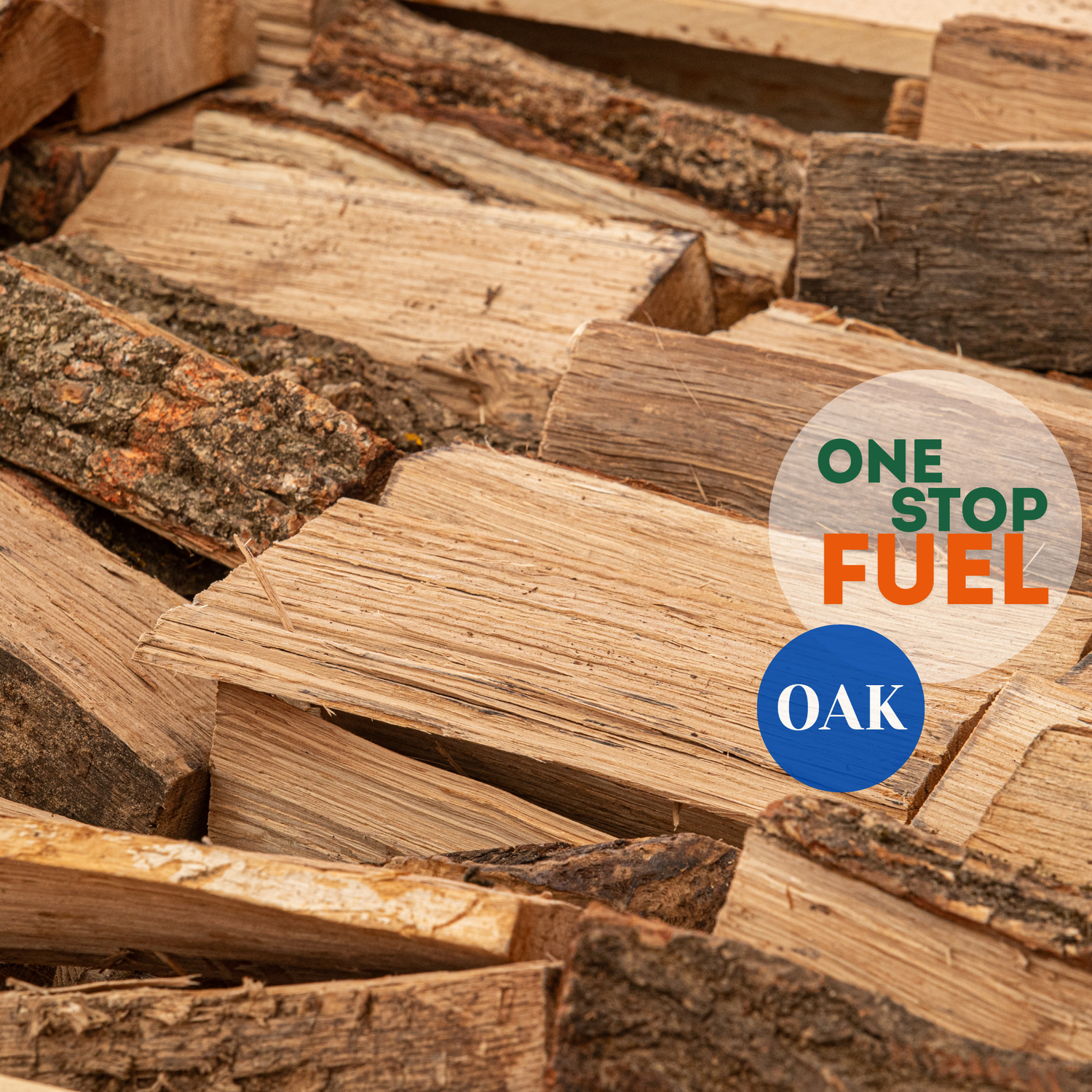 OAK Firewood BAGS 1.6m³/600kg (60 x 22L/10kg Bags)