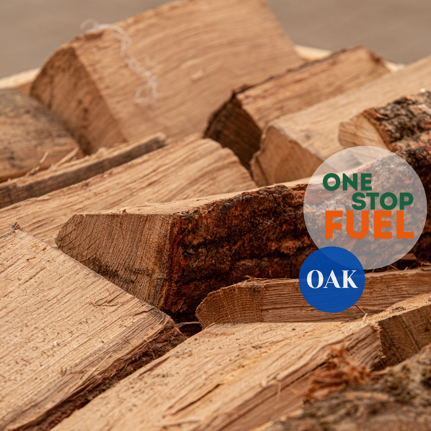 OAK Firewood BAGS 1.6m³/600kg (60 x 22L/10kg Bags)