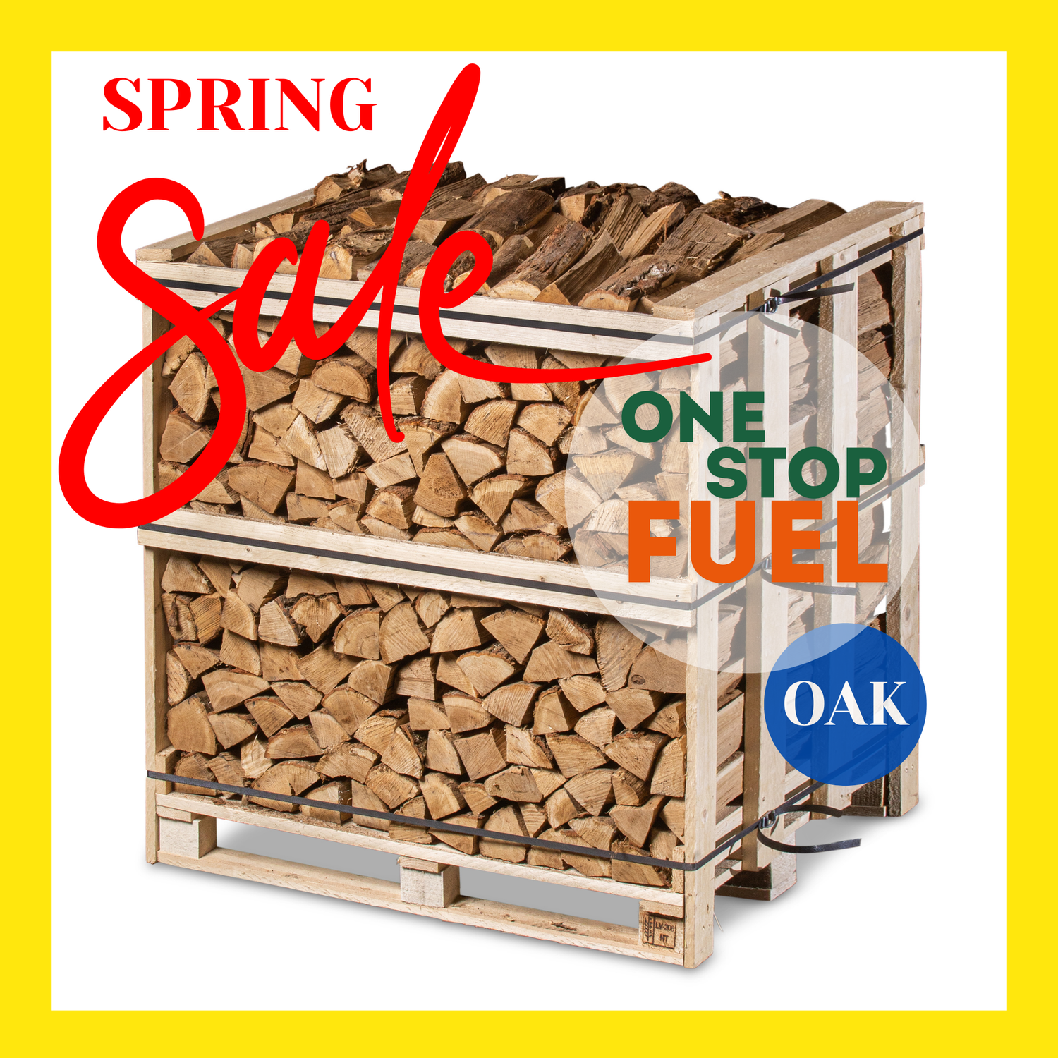 Premium OAK Firewood 1.2M (3-rows) - 480kg crate