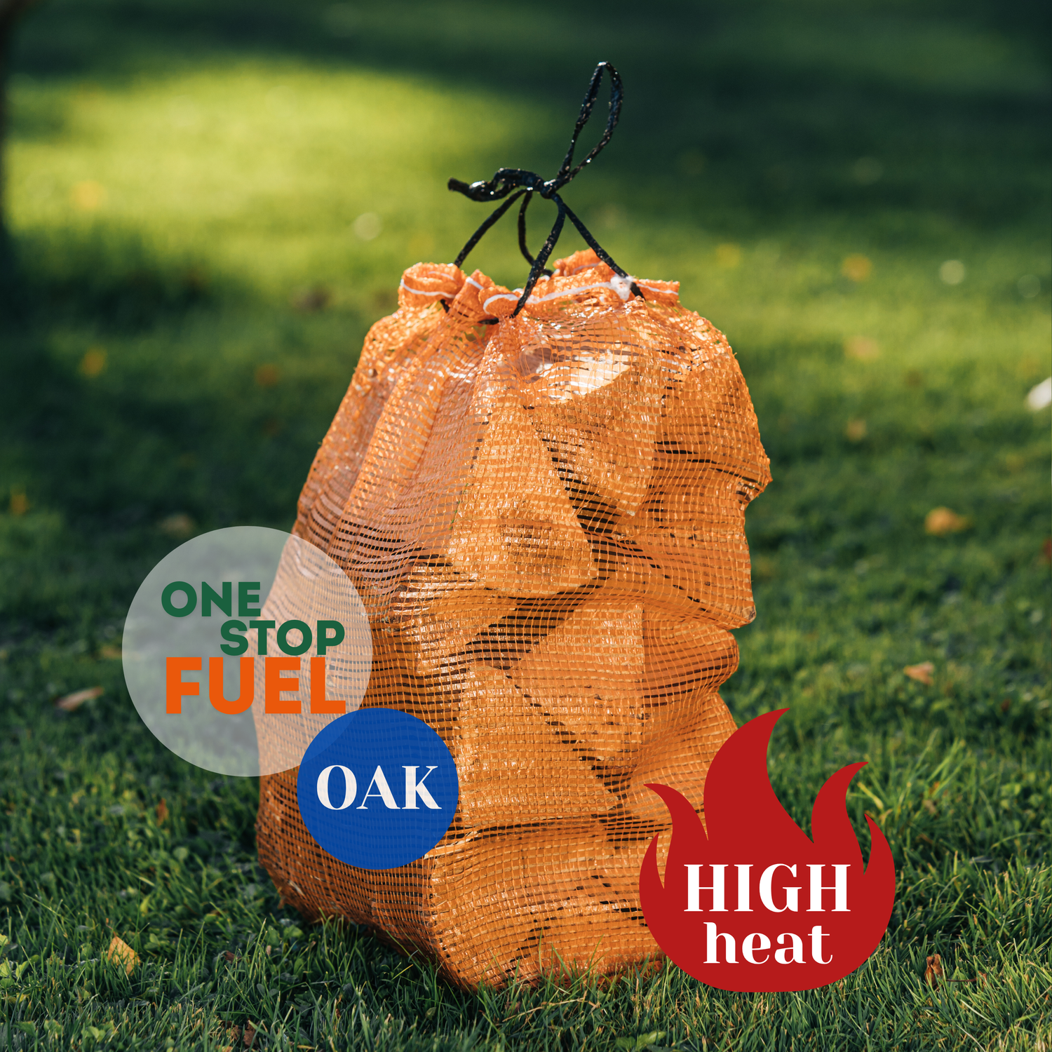 Premium OAK Firewood Bags (56 x 25L/10kg Bags)