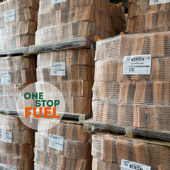 Full pallets of birch net bags stored ready for delivery The OneStopFuel