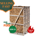 Premium BIRCH Firewood 2M (3-rows) - 880kg crate