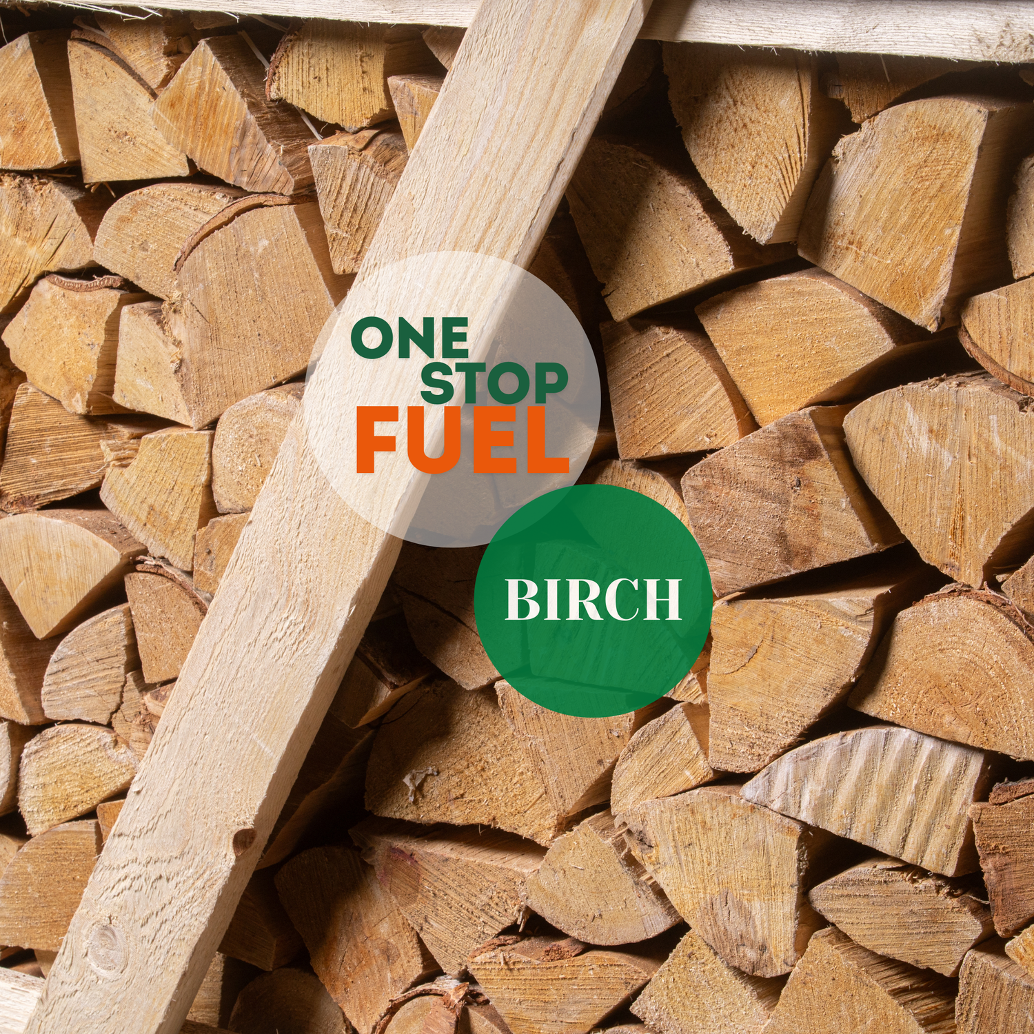 Birch firewood crate prepared for dispatch with Ready to Burn kiln-dried hardwood logs - The OneStopFuel Ireland