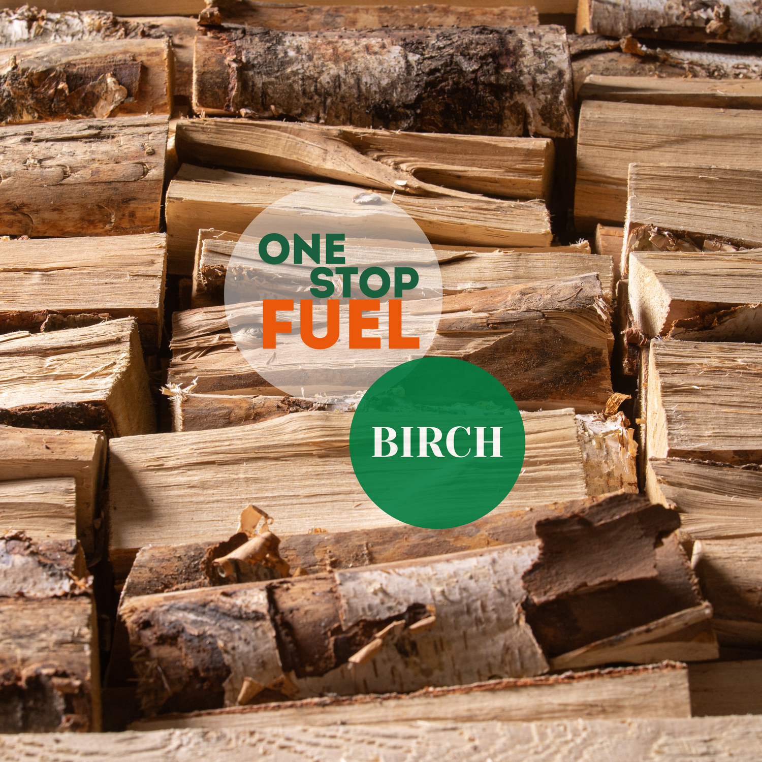 Ready to Burn birch firewood crate delivered across Ireland for clean efficient heating - The OneStopFuel Ireland